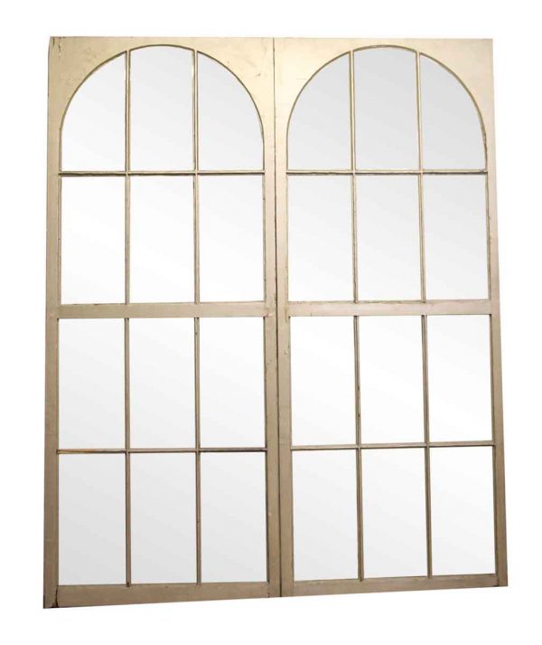 Arched Multi Pane White Arched Windows - Reclaimed Windows