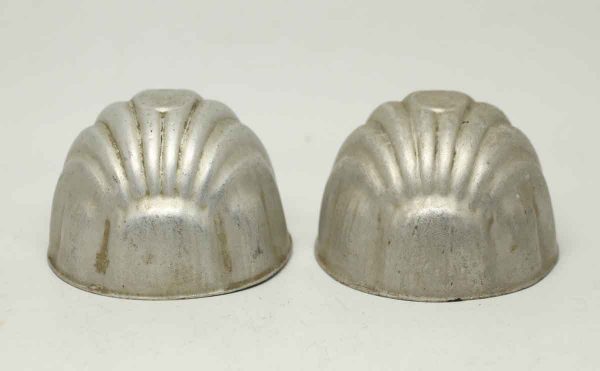 Vintage Pair of Aluminum Bolt Covers - Other Hardware
