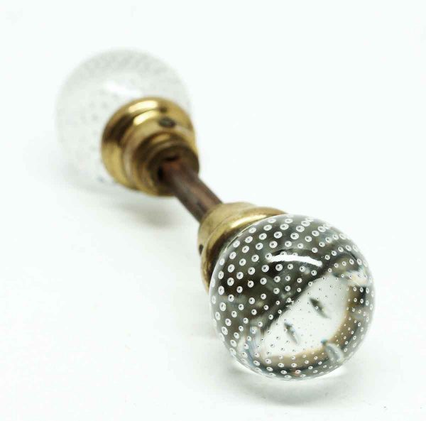 Vintage Pierpont Glass Doorknob Set - Door Knobs