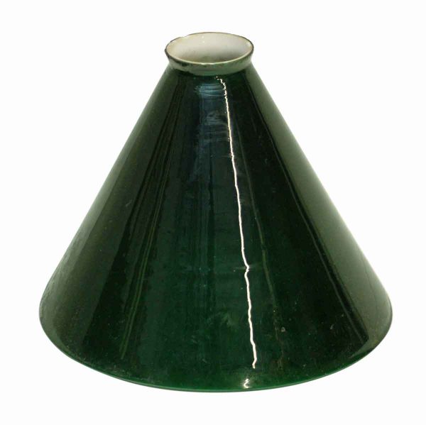 Dark Green Opaline Glass Shade - Globes & Shades