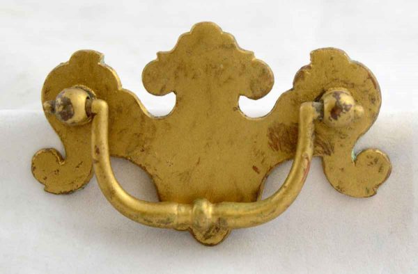 Vintage Chippendale Brass Drawer Bail Pull - Cabinet & Furniture Pulls