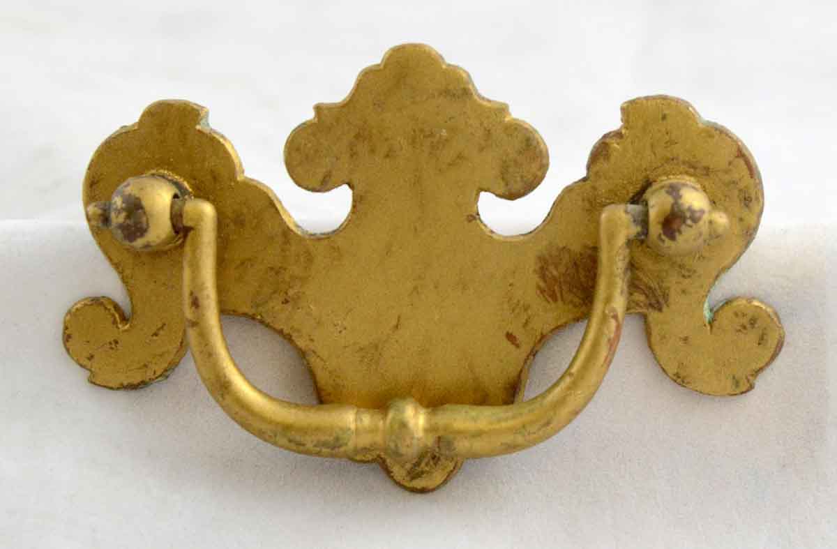 Vintage brass Chippendale style drawer pulls 