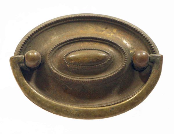 Oval Antique Brass Hepplewhite Bail Pull - Cabinet & Furniture Pulls