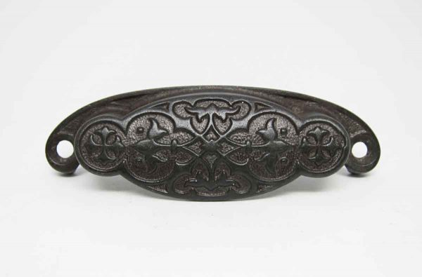 Victorian Black Iron Bin Pull - Cabinet & Furniture Pulls