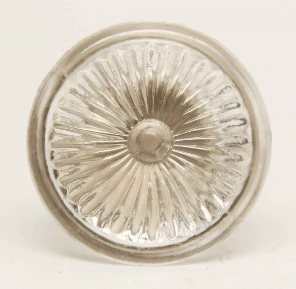 Vintage Daisy Clear Glass Knob - Cabinet & Furniture Knobs