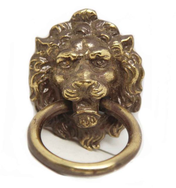 Antique Lion Head Ring Pull - Cabinet & Furniture Pulls