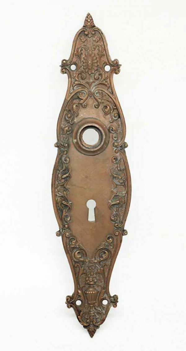 Single Neo Classical Bronze Plate - Back Plates