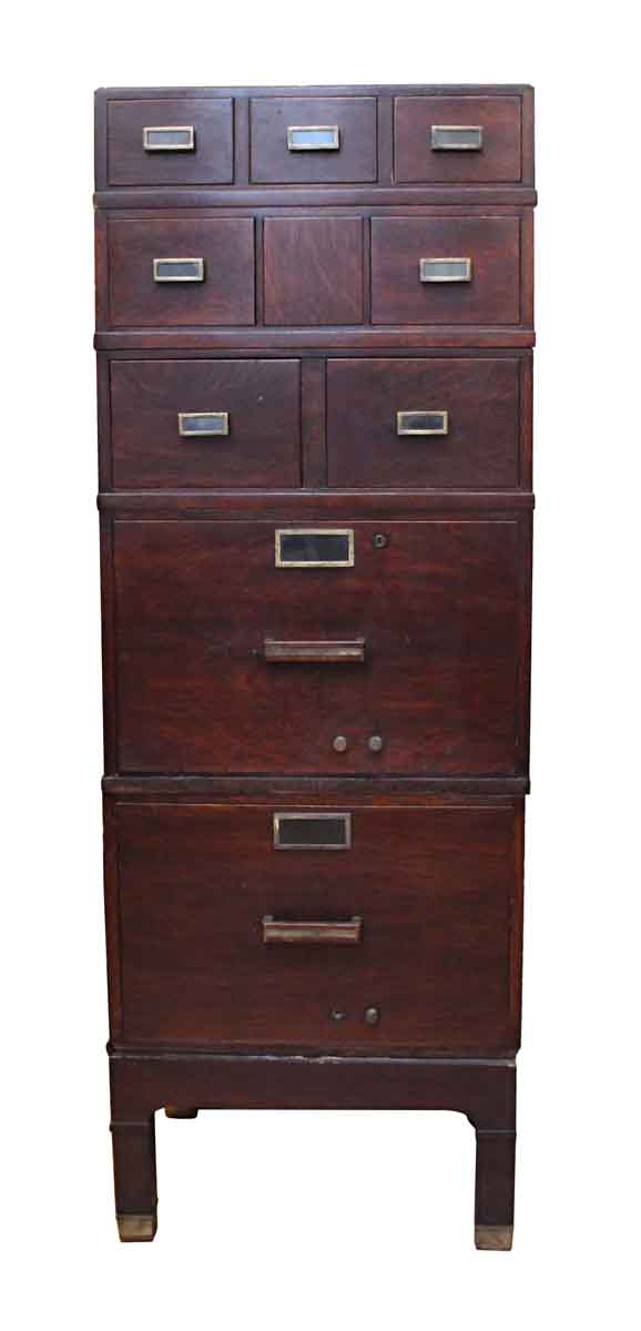 Art Deco File Wooden Cabinet - Cabinets