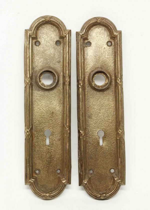 Pair of Classic Arch Bronze Back Plates - Back Plates
