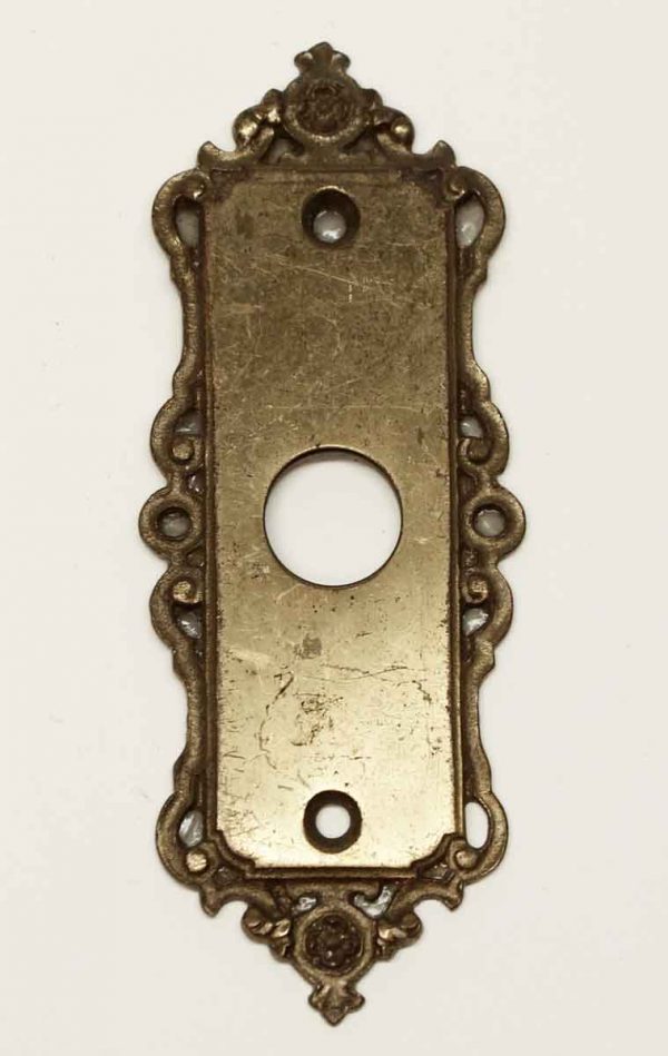 Back Plates - Brass Door Back Plate with Ornate Edges