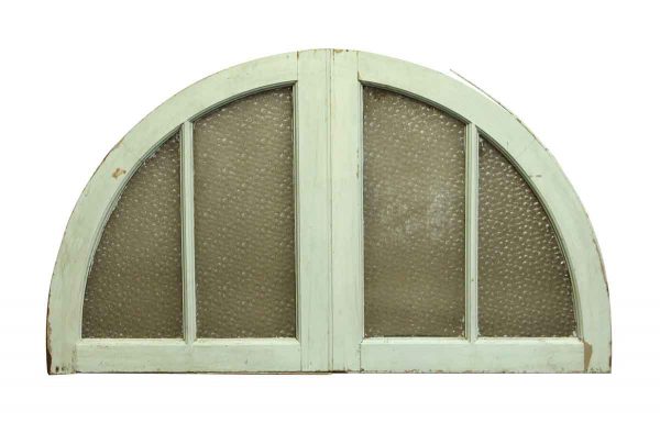 Door Transoms - Arched Transom Window with Textured Glass