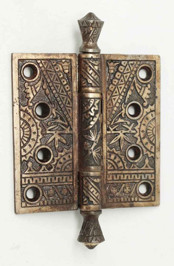 Door Hinges - Antique Aesthetic Steeple Tipped Iron Pintel Hinge