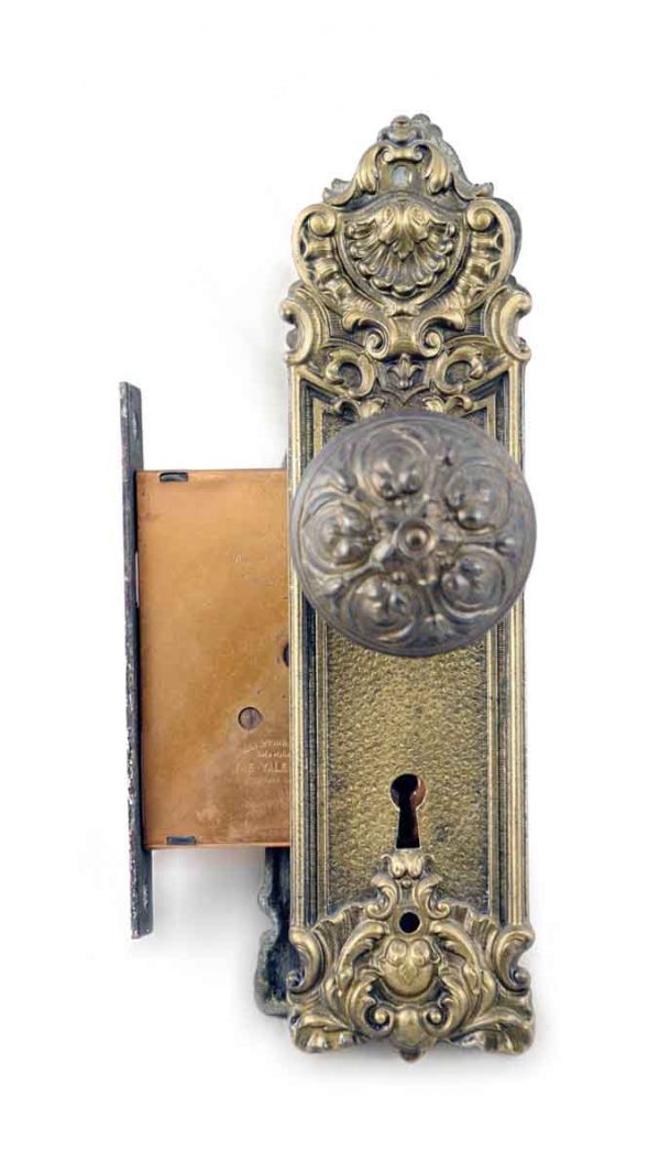 Door Knob Sets - Antique Yale & Towne Italian Renaissance Door Knob Set