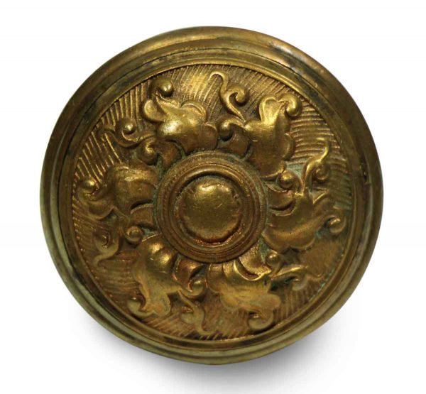 Door Knobs - Antique Six Fold Spiral Bronze Ornate Door Knob