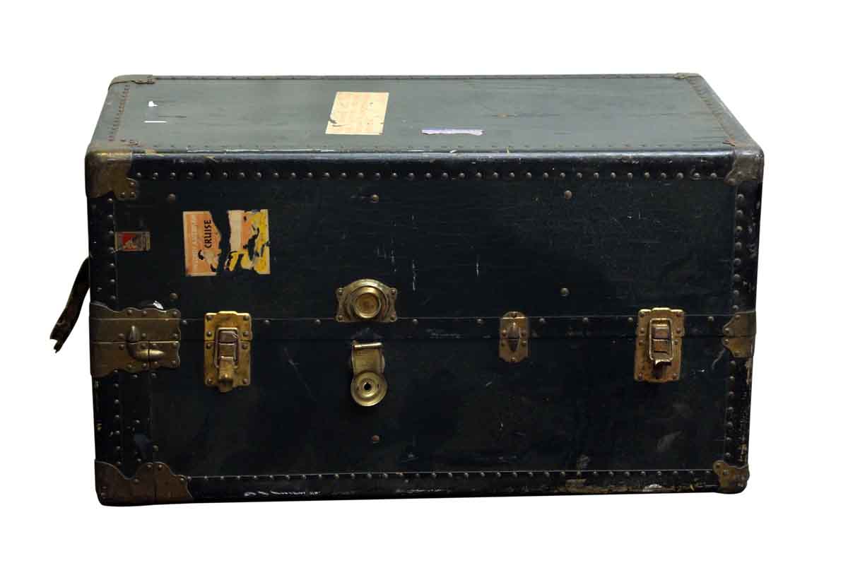 Vintage Upright Black Kay Sherman Luggage Trunk | Olde Good Things