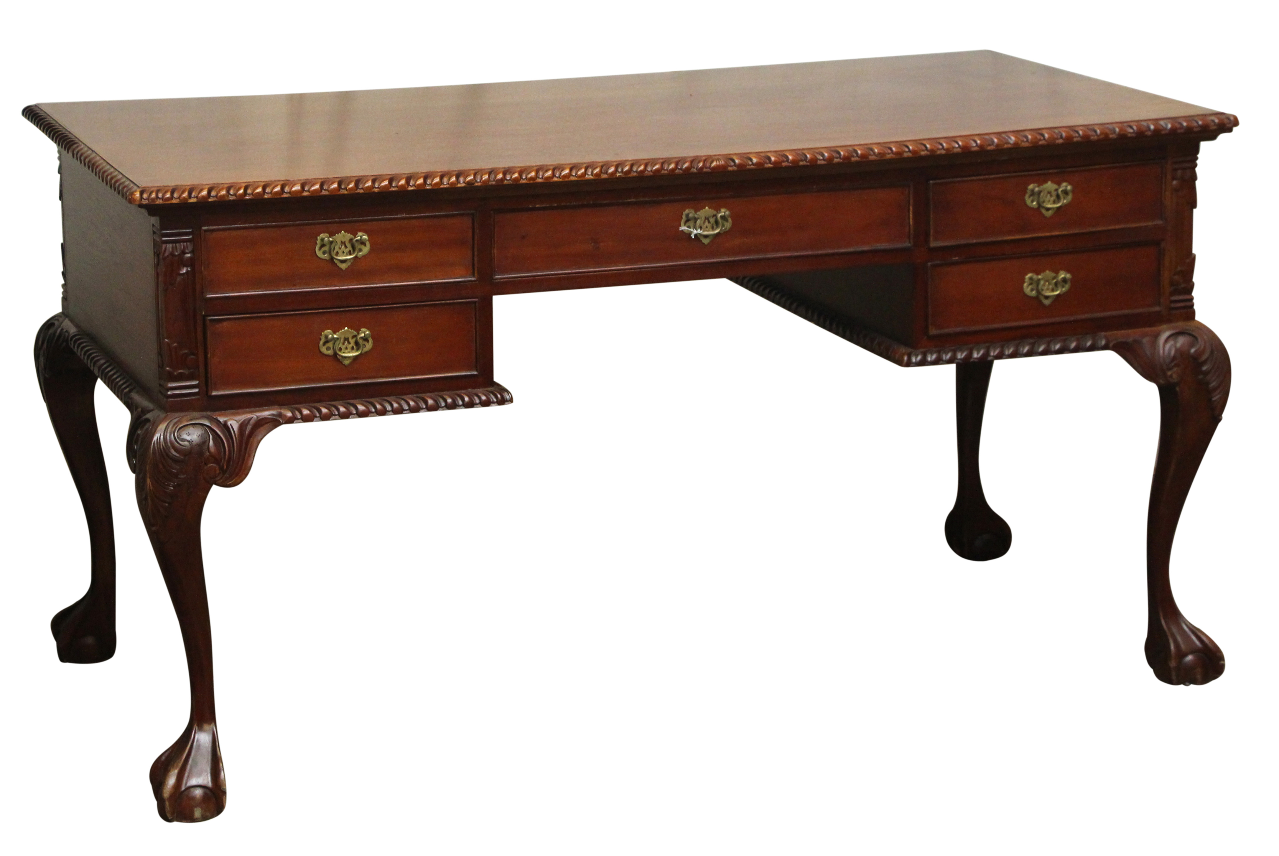 Mid Century Queen Anne Style Desk | Olde Good Things