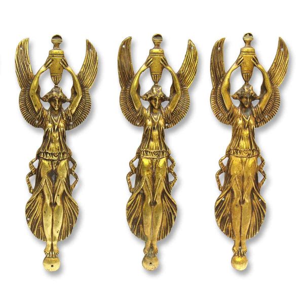Applique - Set of Three European Art Deco Bronze Appliques
