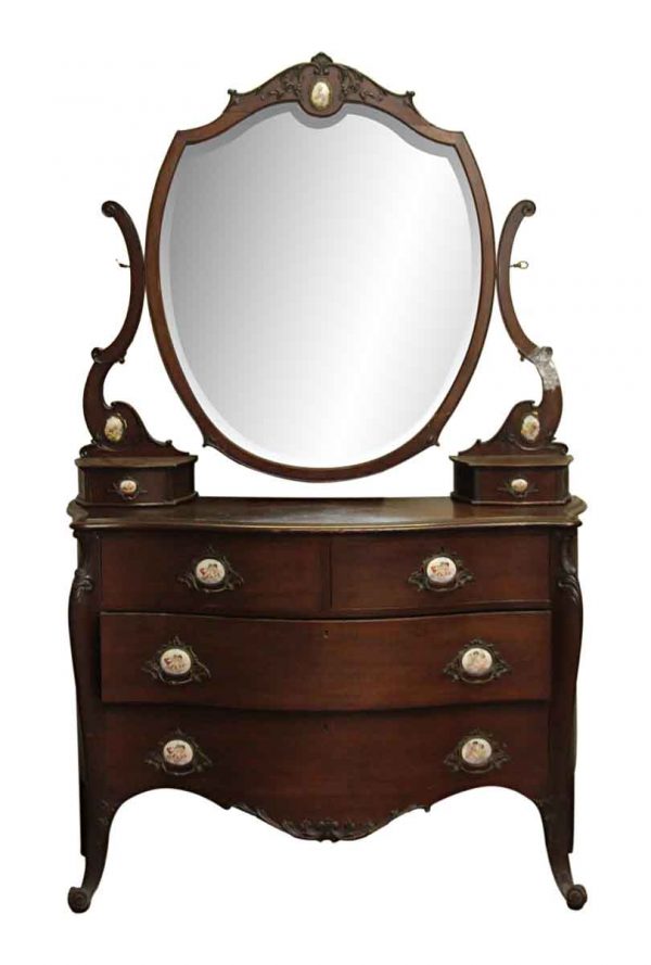 Bedroom - Queen Anne Mahogany Vanity Dresser