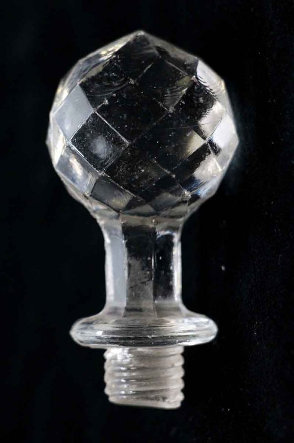 Bottle Stoppers - Faceted Clear Glass Stopper