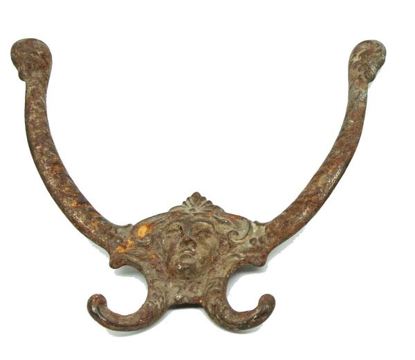 Single Hooks - Wrought Iron Figural Hall Tree Hook