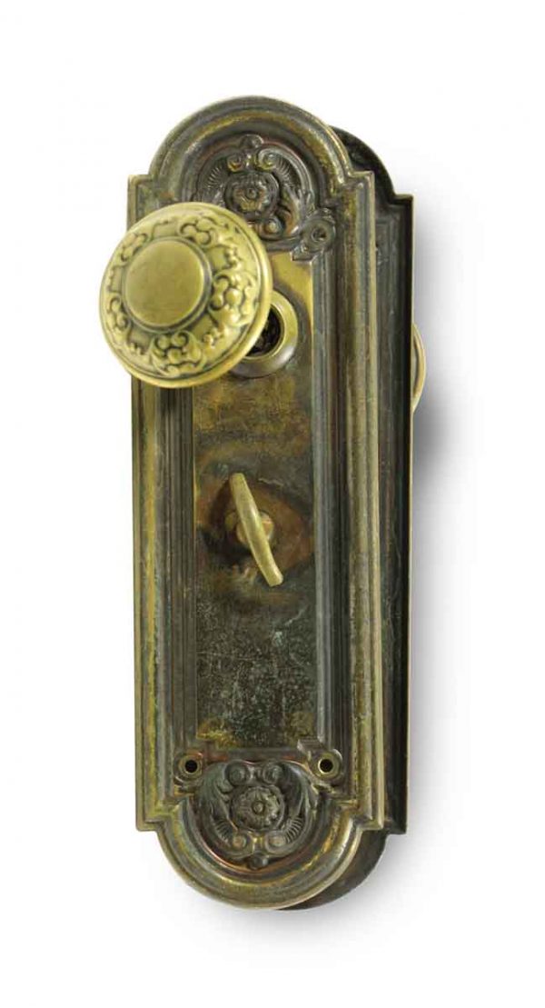 Door Knob Sets - Antique Yale & Towne Entry Door Knob Set