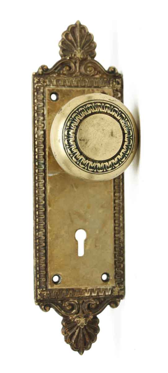 Door Knob Sets - Complete Set of Brass Jerome Door Knob Set