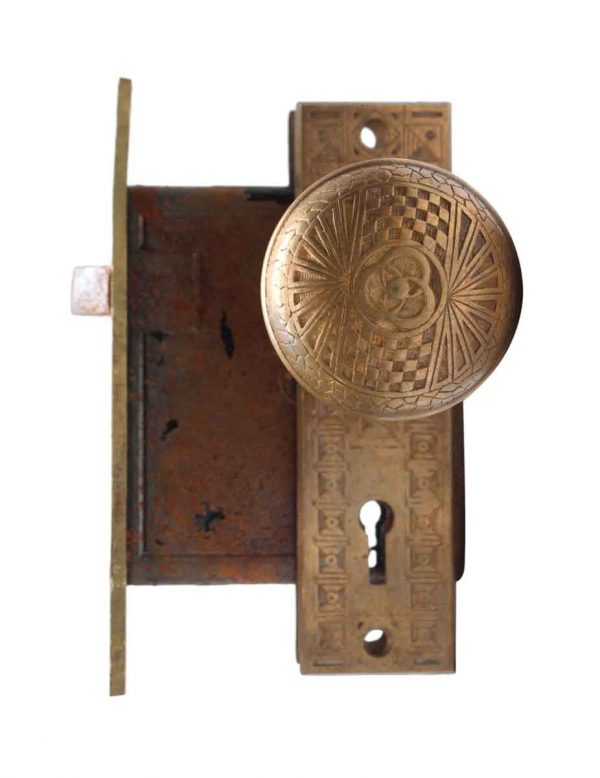 Door Knob Sets - Mallory Wheeler Bronze Door Knob Set with Lock