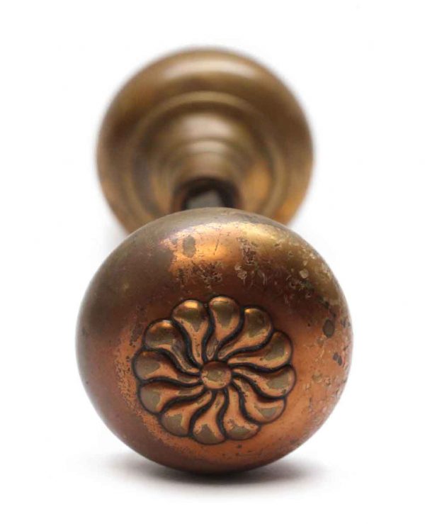 Door Knobs - Antique Polished Bronze Corbin Colonial Putnam Door Knob Set