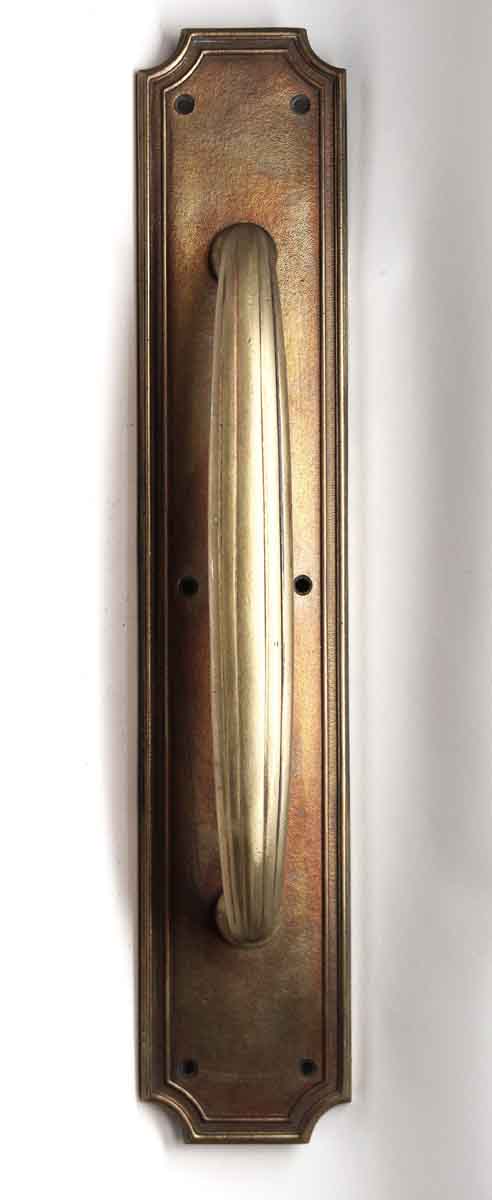 Door Pulls - Antique Bronze Art Deco Sargent Door Handle Pull