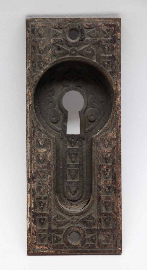 Pocket Door Hardware - Bronze Recessed Pocket Door Plate
