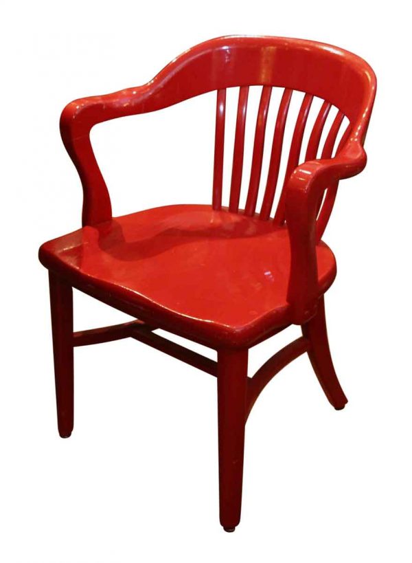 Seating - Glossy Red Banker Chair