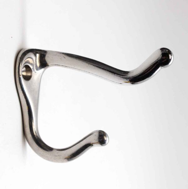 Single Hooks - Salvaged Waldorf Chrome Over Brass Bathroom Hook
