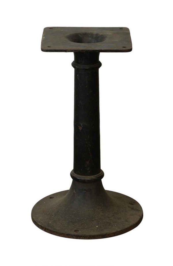 Table Bases - Black Cast Iron Pedestal Base with Nice Simple Design
