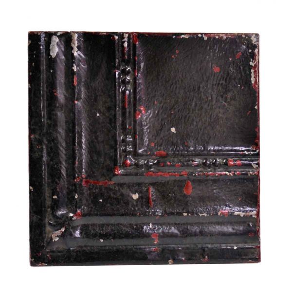 Tin Panels - Black Corner Antique Tin Ceiling Panel