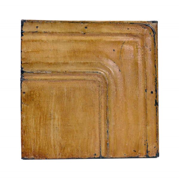 Tin Panels - Rounded Corner Tan Antique Tin Panel