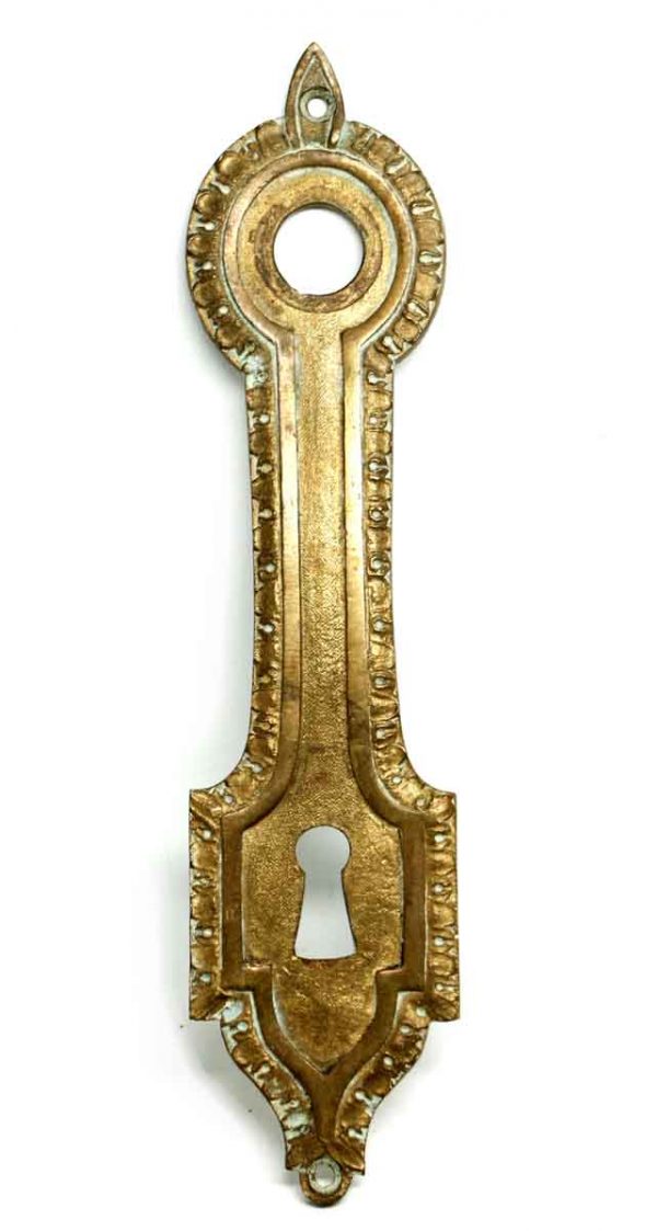 Back Plates - Antique Bronze French Back Plate with Keyhole