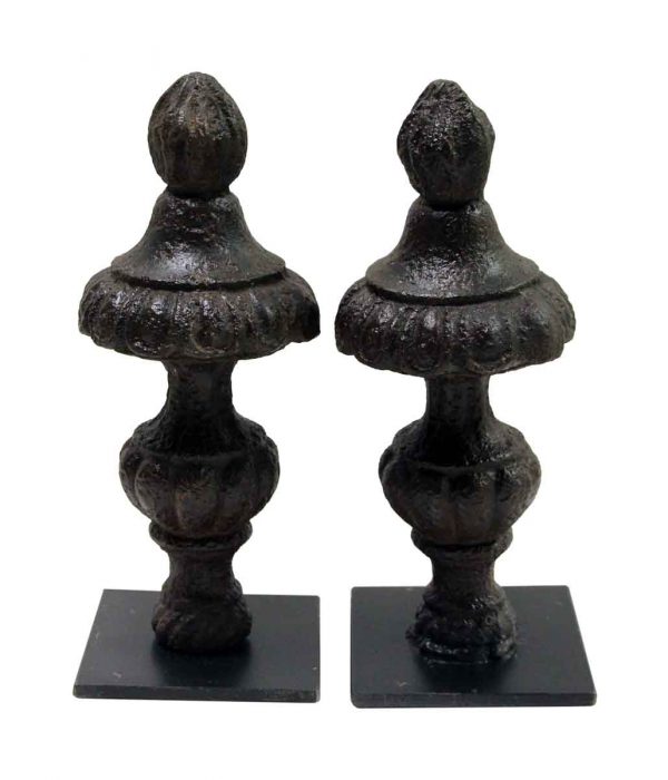 Book Ends - Pair of Cast Iron Finial Bookends
