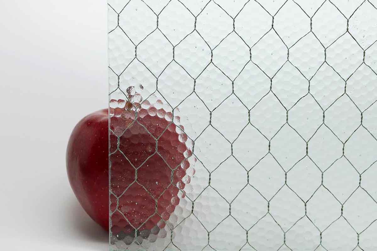 Antique Industrial WindLow Rare Chicken Wire Safety Glass Clear 