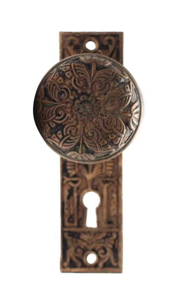 Door Knob Sets - Branford Antique Bronze Vernacular Door Knob Set