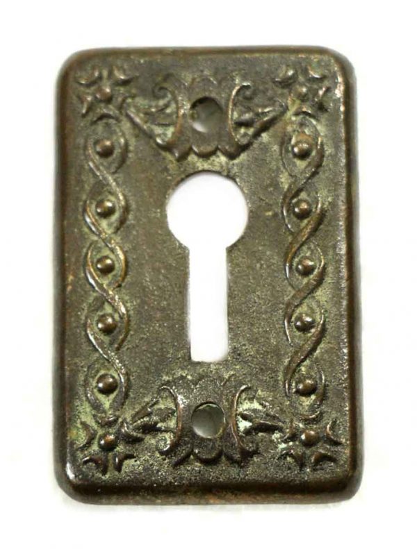 Keyhole Covers - Antique Cast Brass Key Hole Cover