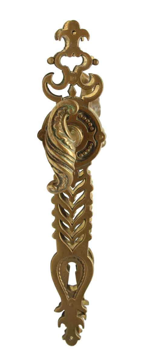 Levers - Signed Bronze French Serpentine Door Handle Set