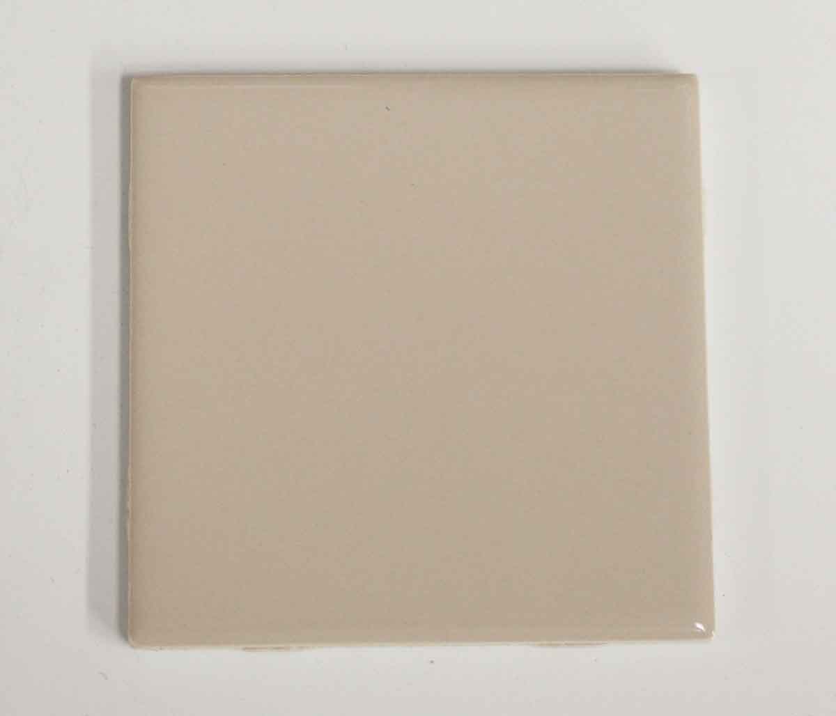 Square Wall Tile 1950's Plain White 4.25 in 