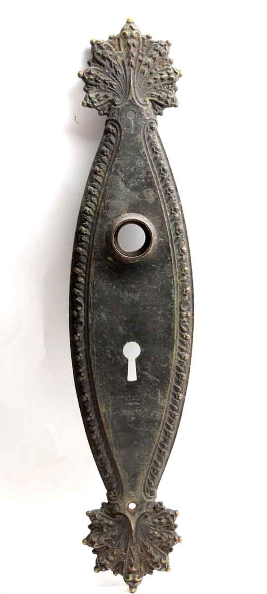 Back Plates - Antique Norwalk Bronze Marquise Door Back Plate
