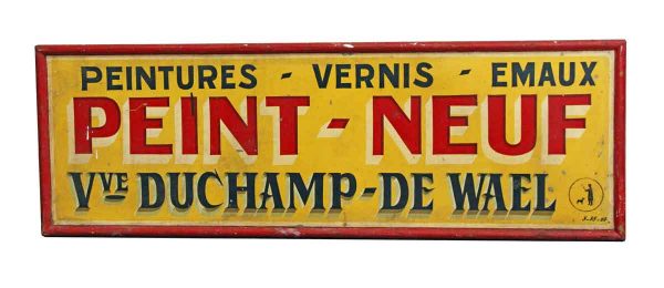 Vintage Signs - 1950s French Advertising Peint Neuf Sign