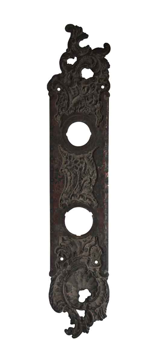 Back Plates - Rococo Style Reading Bronze Door Back Plate
