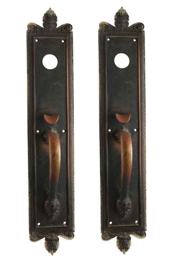 Door Pulls - Pair of Bronze Neoclassical Door Pulls