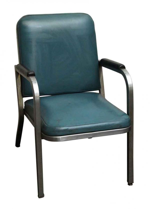 Commercial Furniture - Teal Chair with Aluminum Frame