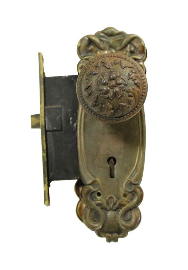 Door Knob Sets - Turn of the Century Ornate Door Knob Set
