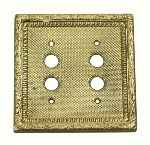 Lighting & Electrical Hardware - Victorian Ornate Brass Switch Cover