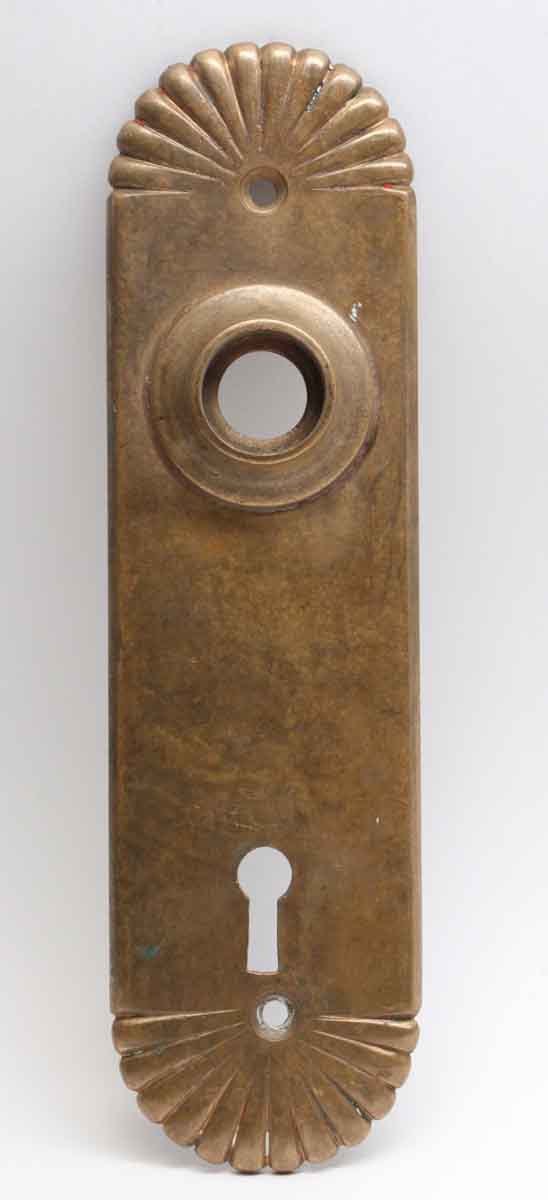 Back Plates - Bronze Fluted Back Plate with Keyhole
